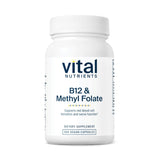 Vital Nutrients B12 et Methylfolate – bouteille pratique pour une prise quotidienne.