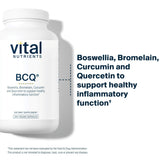 Vital Nutrients BCQ – bouteille de 240 capsules, formulation végane sans allergènes.