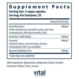 Vital Nutrients BCQ: bromélaïne pour aide digestive naturelle