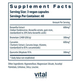 Vital Nutrients BCQ soutien digestif équilibré grâce à bromélaïne et curcumine