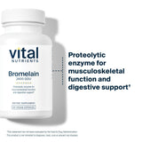 Routine quotidienne avec Bromélaïne Vital Nutrients, accompagnement possible après les repas.