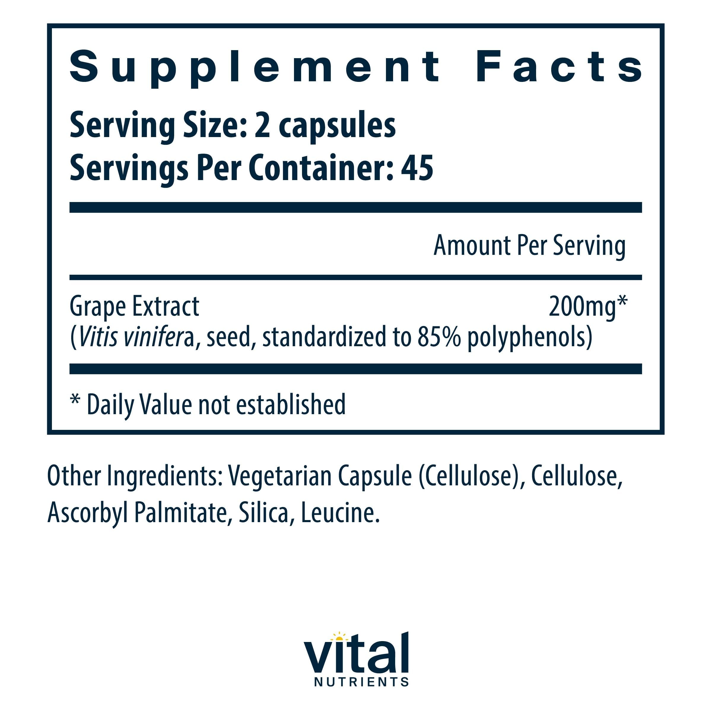 Vital Nutrients Capillaires et Veines: soutien vasculaire quotidien