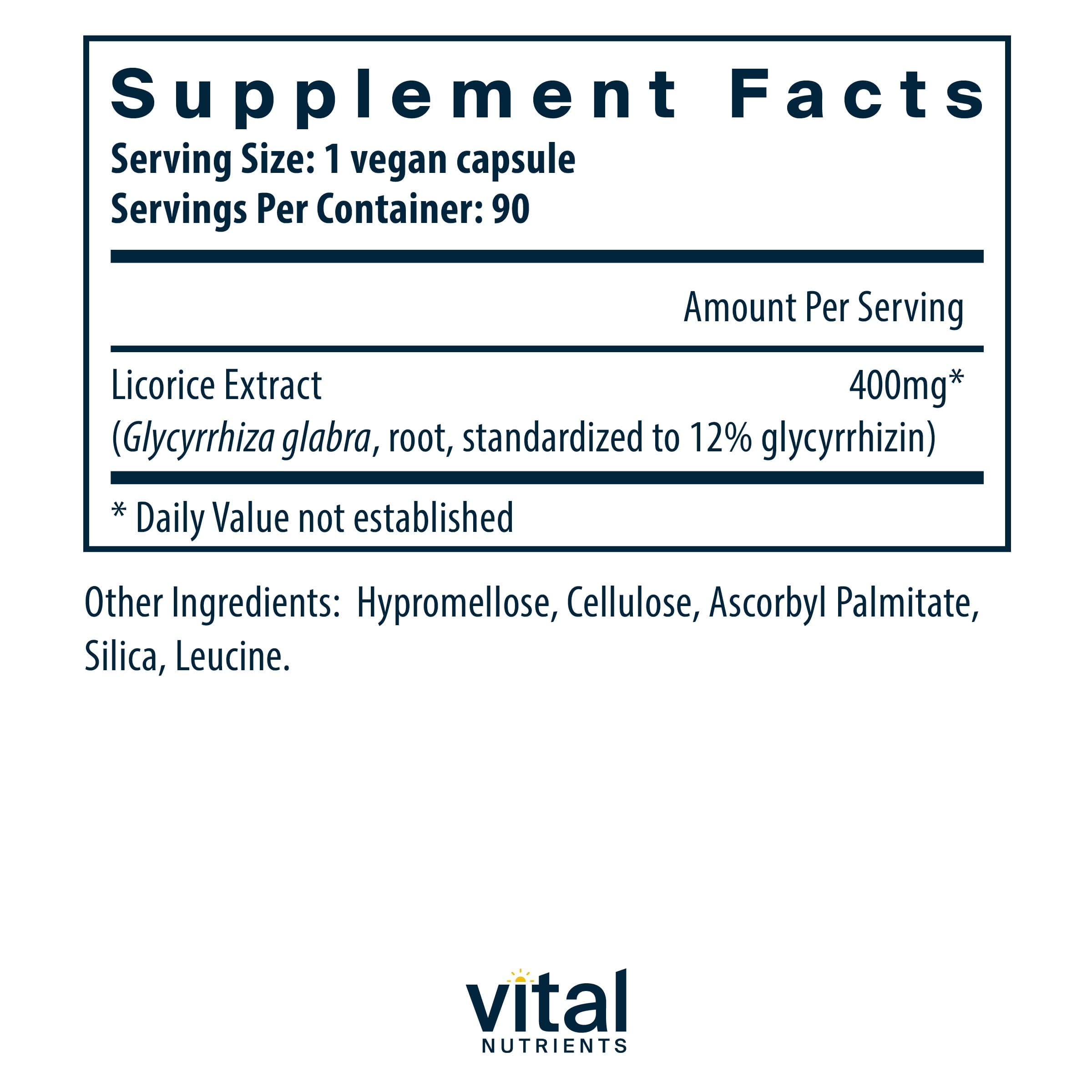Capsules reglisse 400 mg, formulation végétarienne et pure.