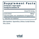Capsules reglisse 400 mg, formulation végétarienne et pure.