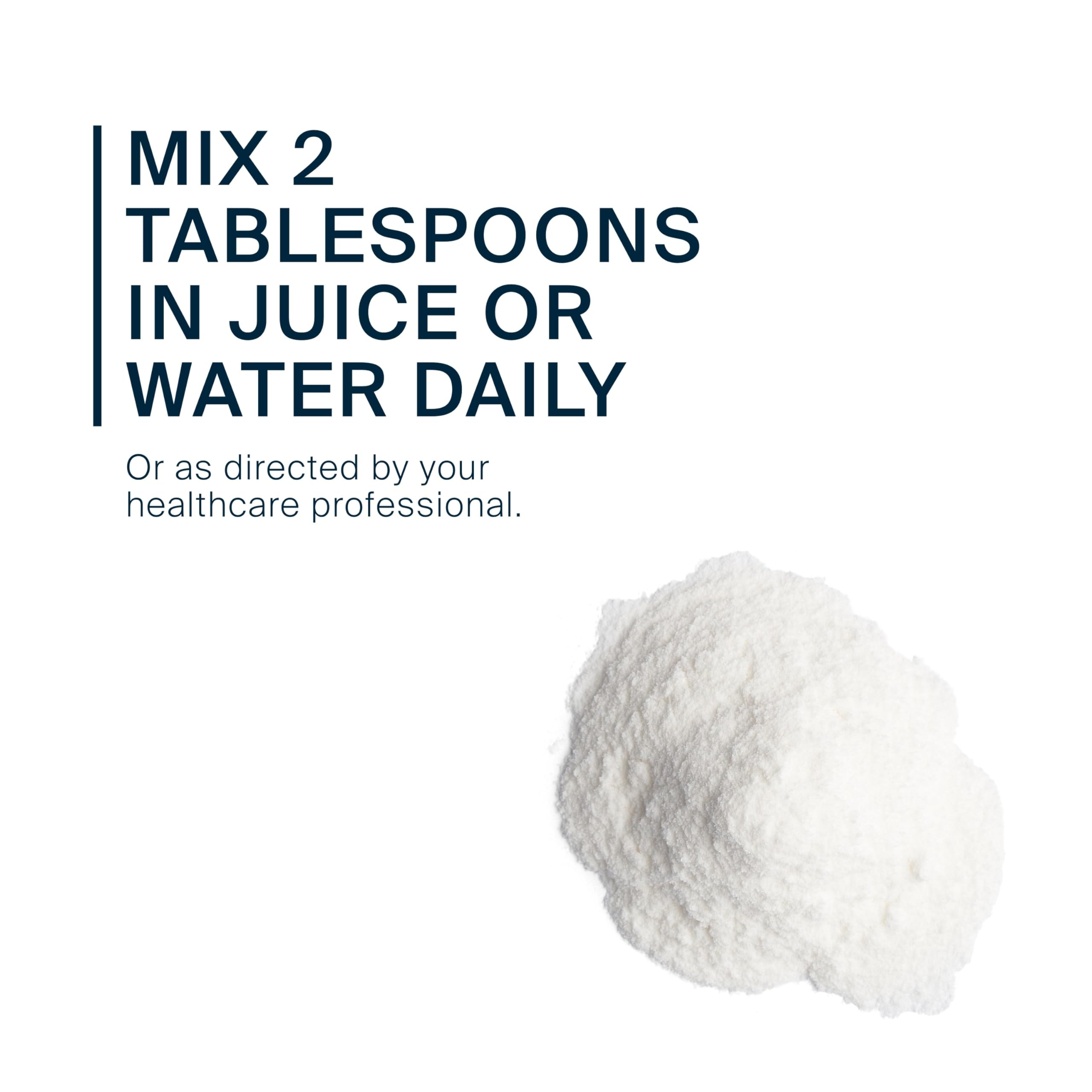 Vital Nutrients cellulose fiber powder in bowl with meal for fullness.