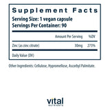 Vital Nutrients Choline 550mg – capsules: prise quotidienne pour la fonction nerveuse.