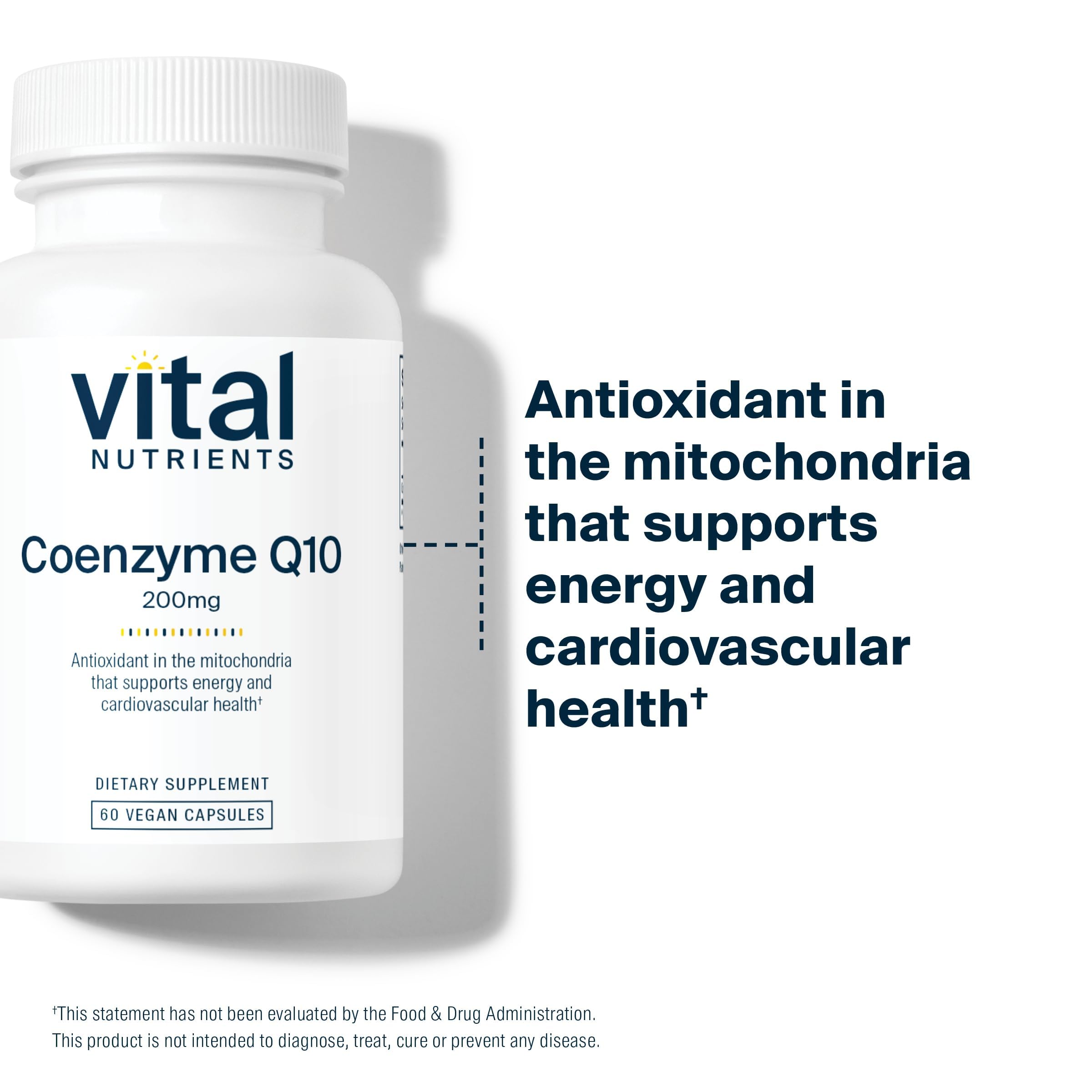 Vital Nutrients CoQ10 200mg – contrôle qualité et laboratoire indépendant, fiabilité.