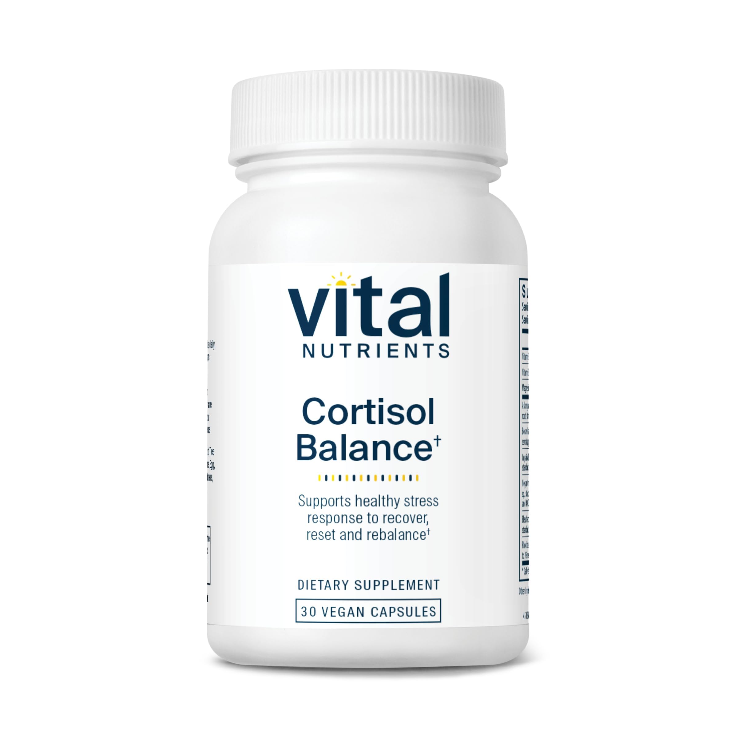Vital Nutrients Cortisol Balance, bouteille prête à soutenir une énergie stable.