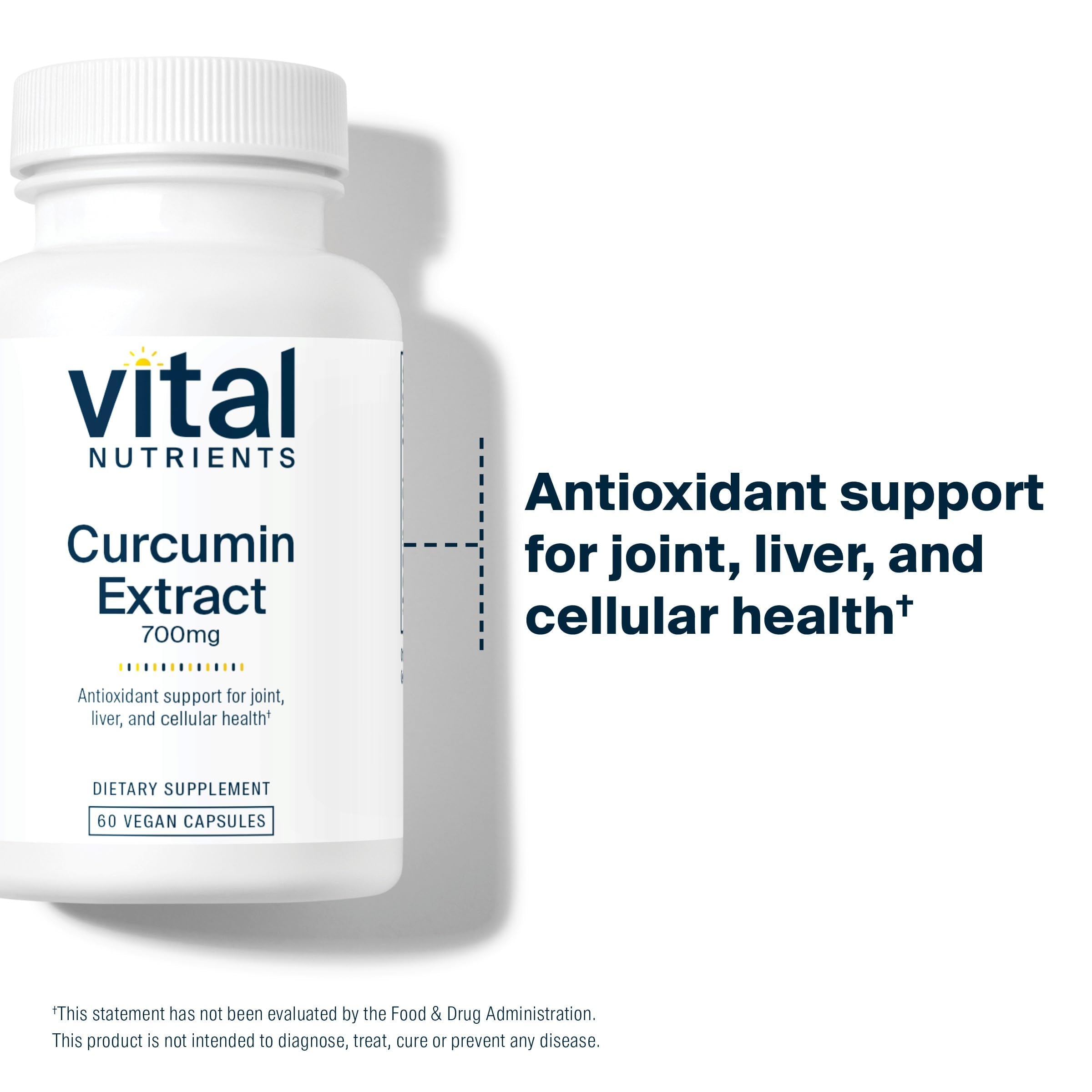 Vital Nutrients Curcumin Extract 700mg - Tests en laboratoire: qualité et pureté vérifiées.