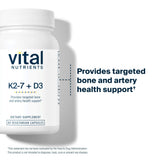 Vital Nutrients D3 K2 etiquette sans allergènes, choix sain.