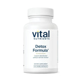 Vital Nutrients Detox Formula bouteille peut soutenir les voies naturelles de détoxification.