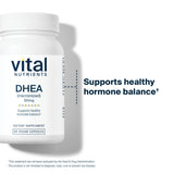 Vital Nutrients DHEA 50mg, dose quotidienne pratique pour un équilibre hormonal potentiel.