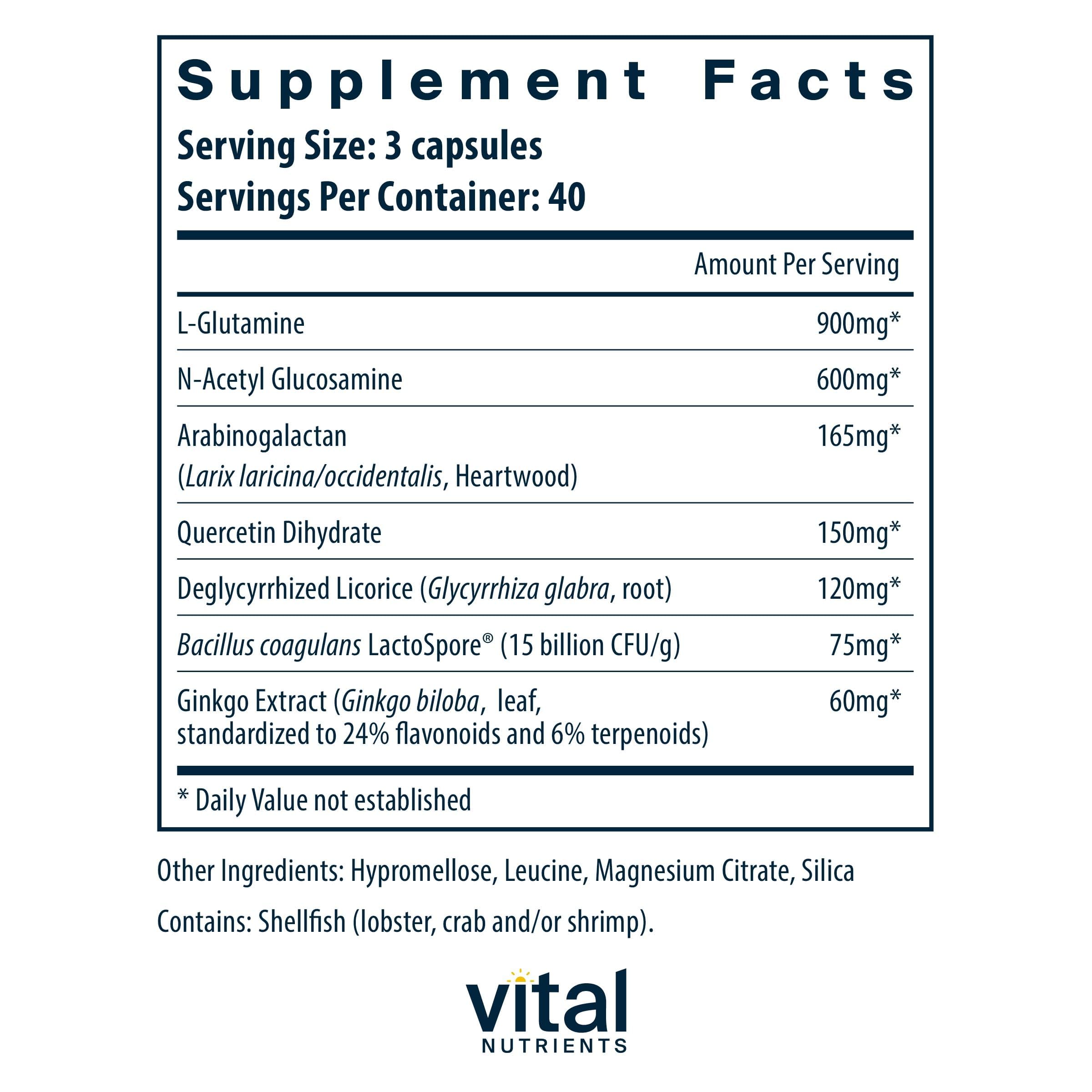 Vital Nutrients emballage bouteille: présentation claire et pratique pour une utilisation quotidienne.