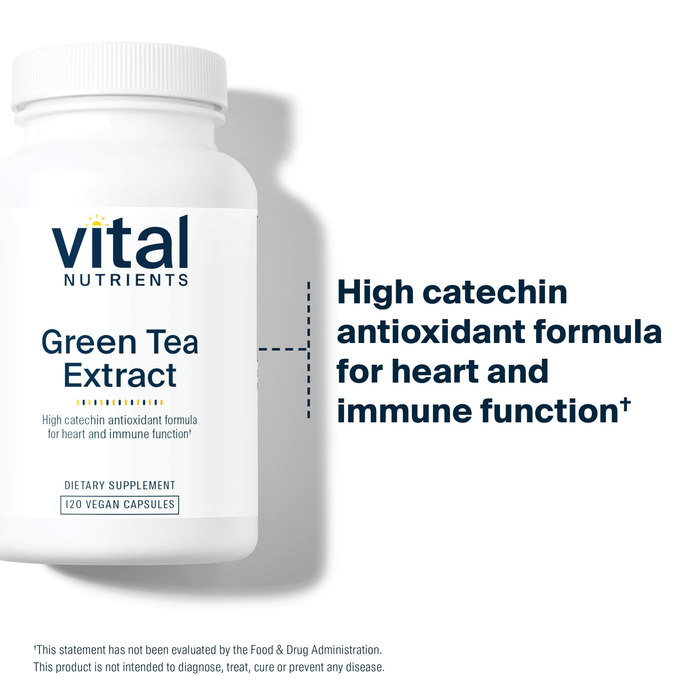 Vital Nutrients Extrait de thé vert – bouteille mise en avant en rayon, accessibilité du produit.