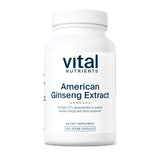 Vital Nutrients Ginseng Américain – bouteille visible, soutien potentiel d'énergie durable.