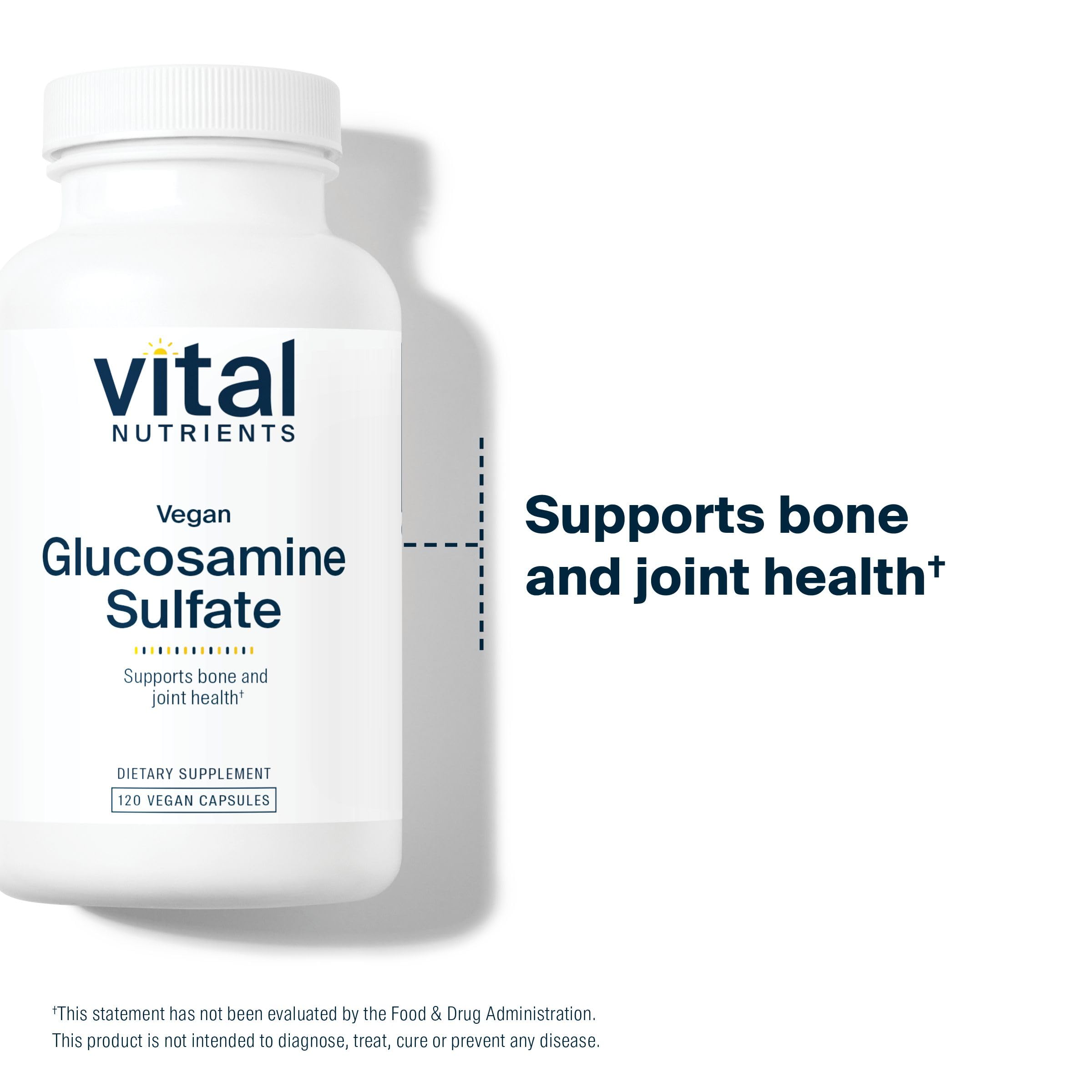 Vital Nutrients glucosamine sulfate 750mg - emballage soigné prêt à l’emploi.