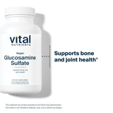 Vital Nutrients glucosamine sulfate 750mg - scène domestique montrant l’usage vegan sans allergènes.