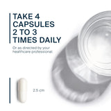 Vital Nutrients Glutamine montrant des capsules faciles à prendre au quotidien