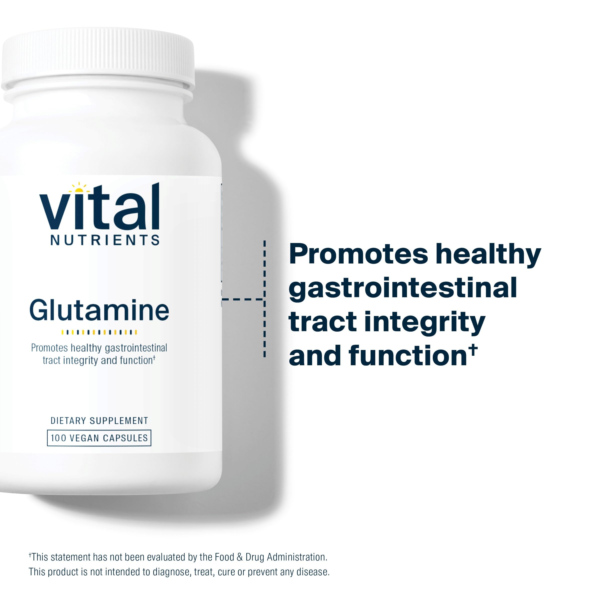 Vital Nutrients Glutamine dose quotidienne idéale pour un usage régulier
