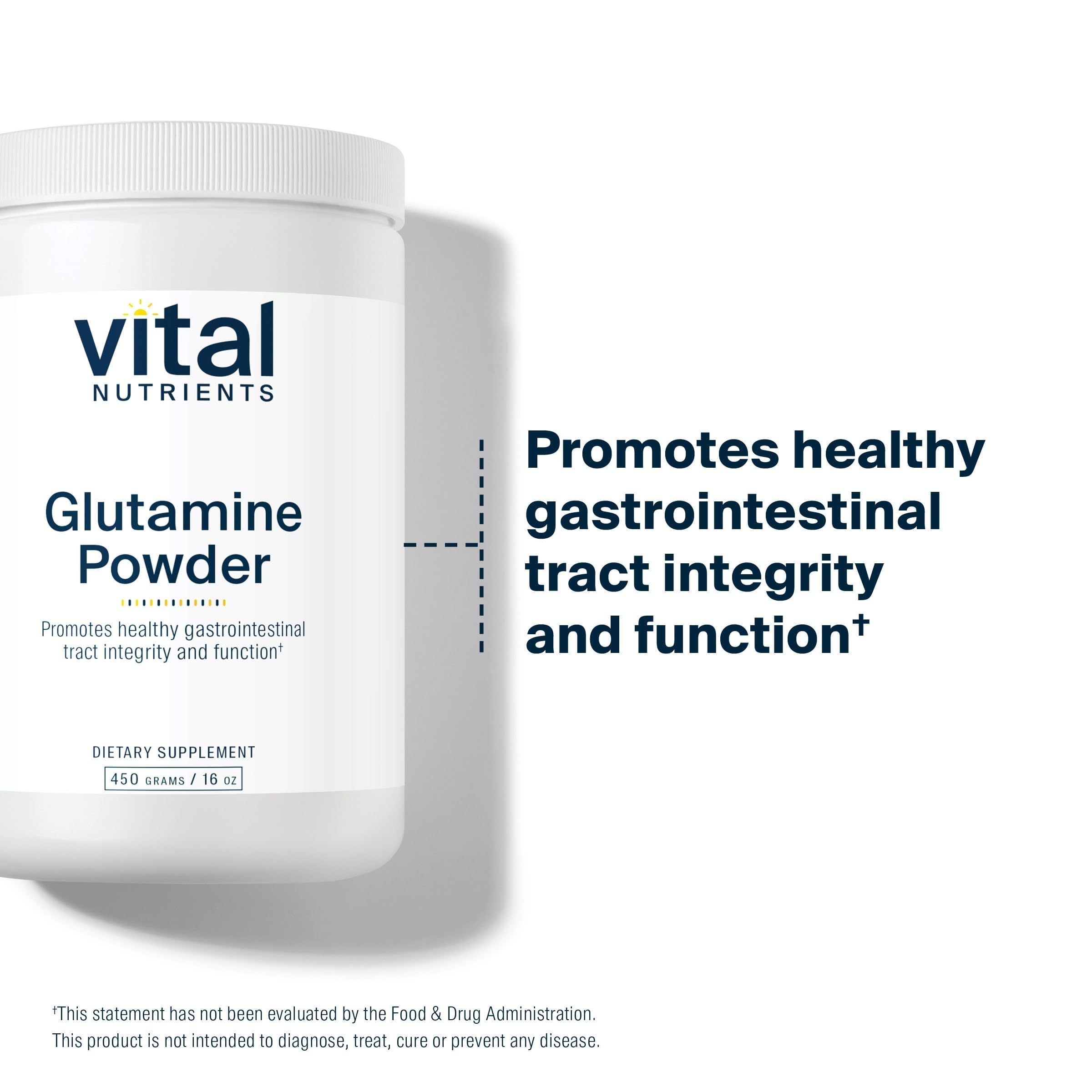 Vital Nutrients Glutamine Poudre: laboratoire indépendant assure pureté et efficacité