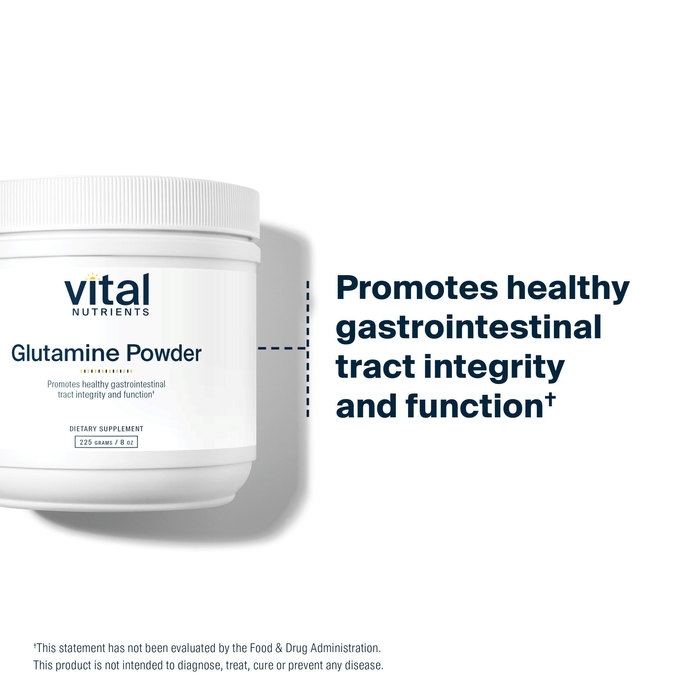 Vital Nutrients Glutamine Poudre testée par des laboratoires indépendants pour la qualité.