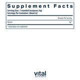 Vital Nutrients Glycine Poudre - Doseuse: mesure précise pour une utilisation quotidienne