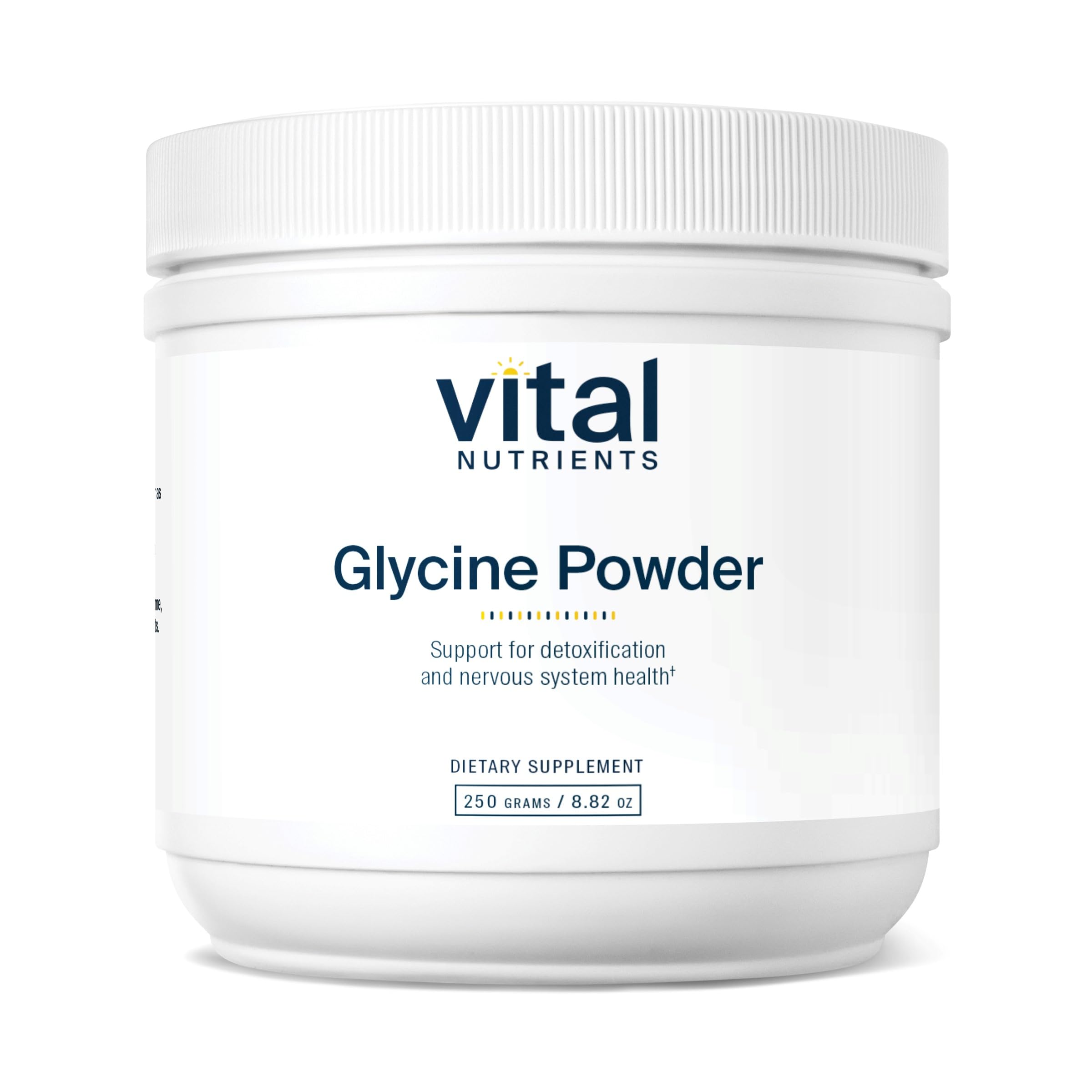 Vital Nutrients Glycine Poudre - Flacon-dose: soutien potentiel au sommeil et à la relaxation