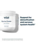 Vital Nutrients Glycine Poudre - Poudre fine et facile à mélanger dans vos boissons
