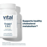 Vital Nutrients Guggul E Z, emballage durable et sans colorants artificiels.