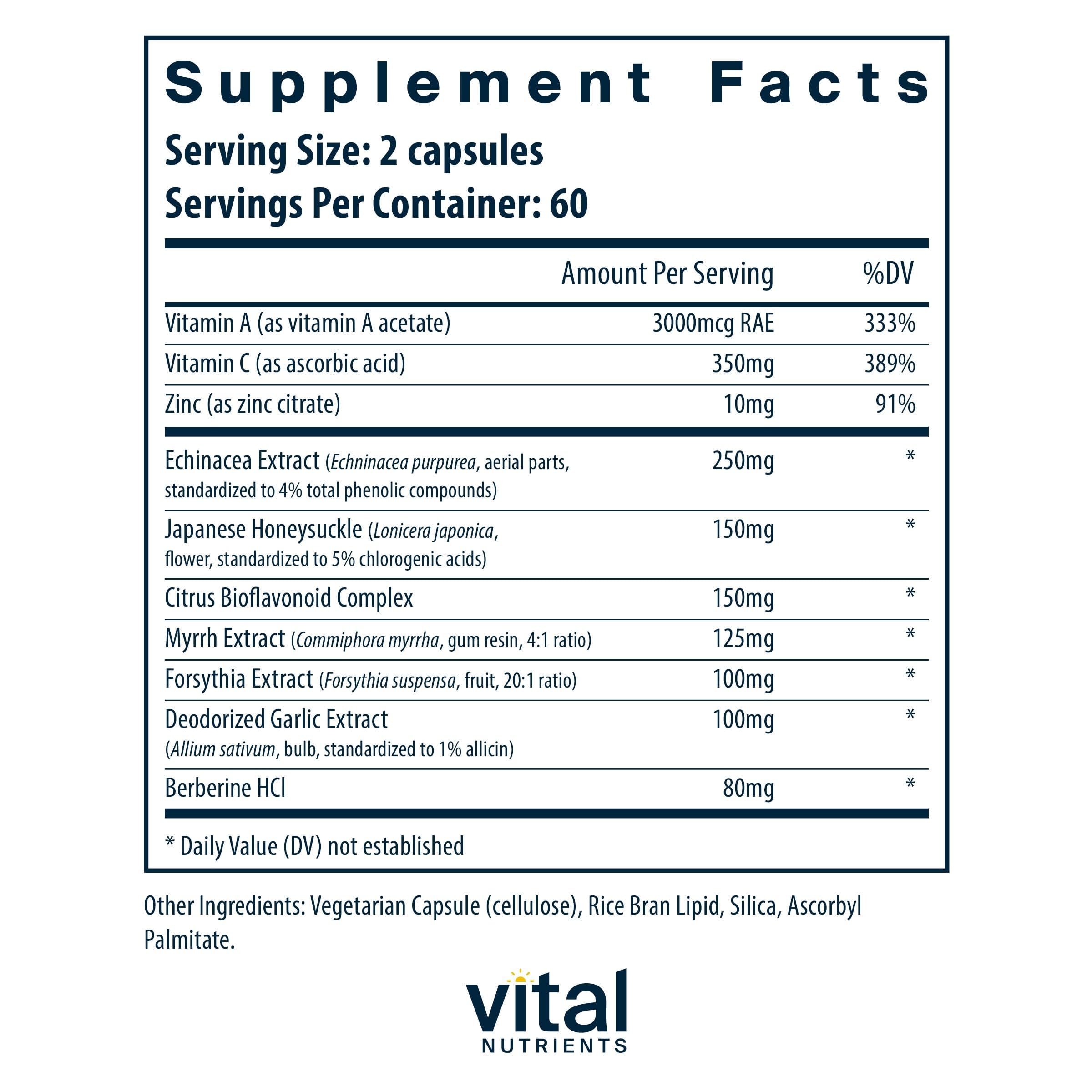 Vital Nutrients Herbal Biotic – gélules visibles facilitant une routine quotidienne.