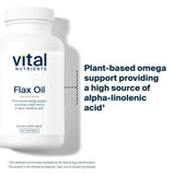 Vital Nutrients Gélules huile de lin, forme pratique et facile à intégrer.