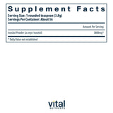 Vital Nutrients Inositol Poudre - dosette: dissolution rapide dans l'eau et goût neutre.