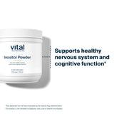 Vital Nutrients Inositol Poudre - format pratique: 56 portions pour l'usage régulier.