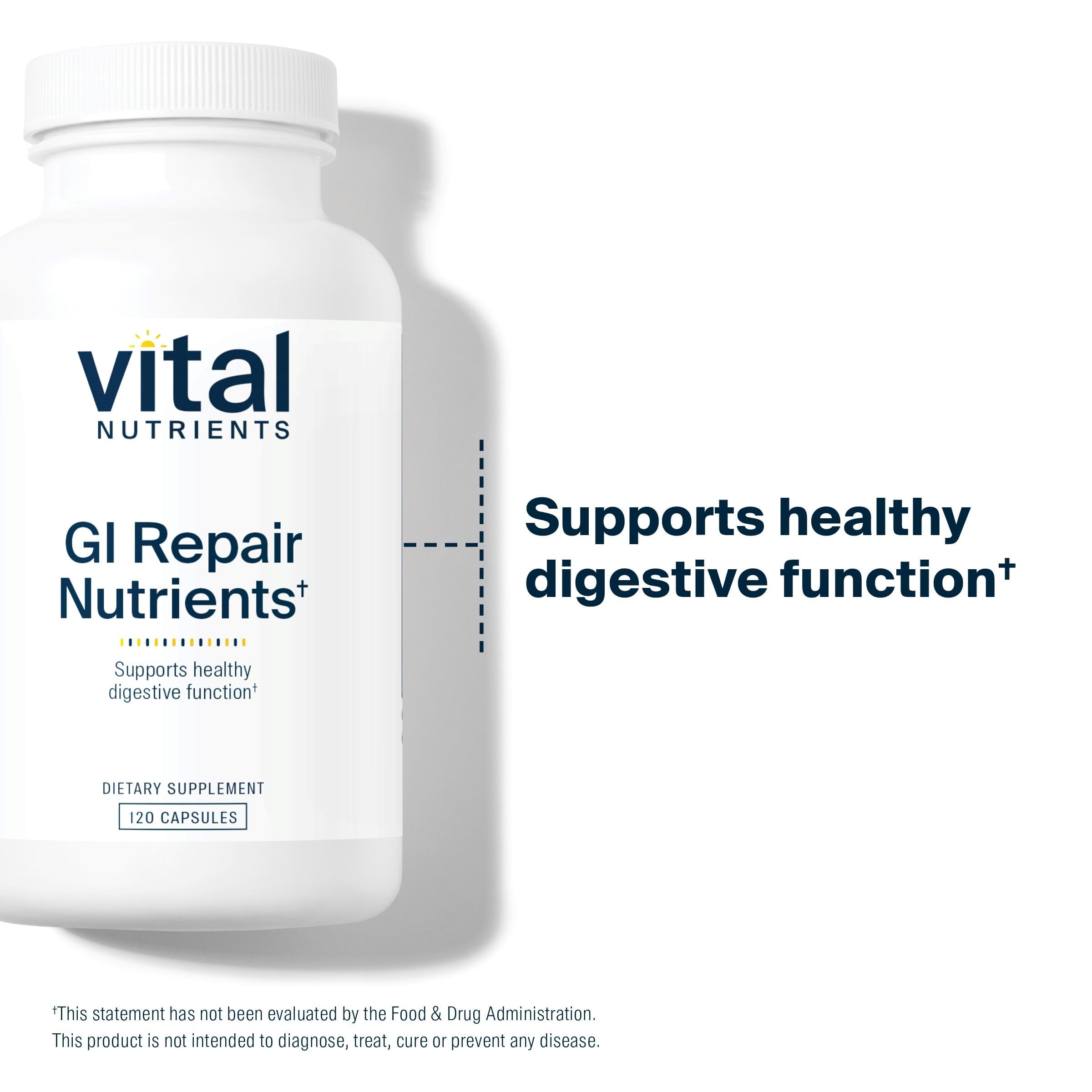 Vital Nutrients l-glutamine-nag: soutient la sante9 des cellules de l'intestin.