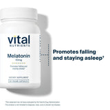 Vital Nutrients Mélatonine 10 mg – boîte prête pour le voyage, soutien du sommeil lors des déplacements.