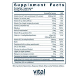 Vital Nutrients Minimal Essential Bouteille 90-Capsules : présentation pratique pour une routine nutritionnelle.
