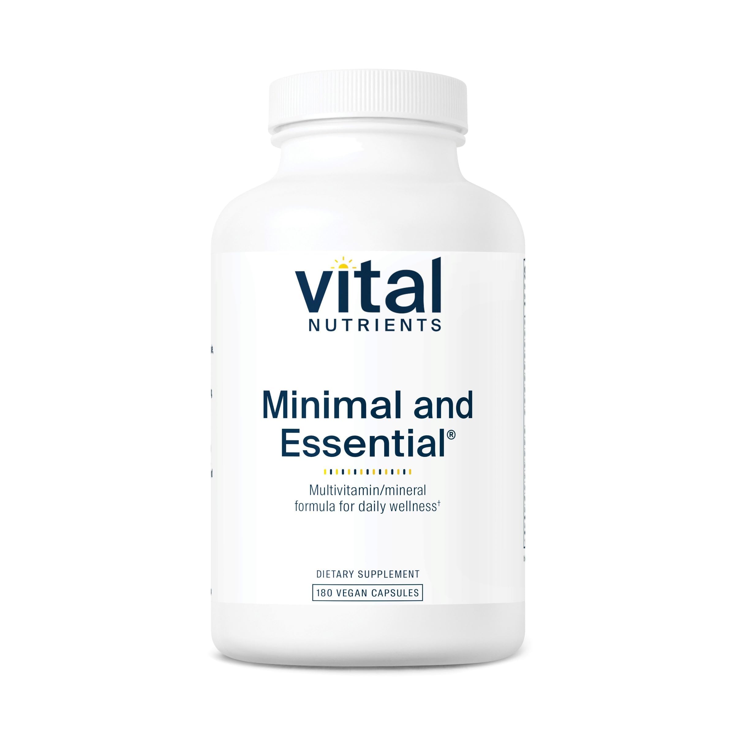 Vital Nutrients Minimal et Essentiel — capsules faciles à avaler pour le quotidien.