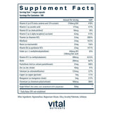 Vital Nutrients Minimal et Essentiel — flacon clair avec un dosage simple.