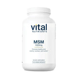 Vital Nutrients MSM 1000mg – bouteille affichant le flacon, soutien potentiel des articulations.