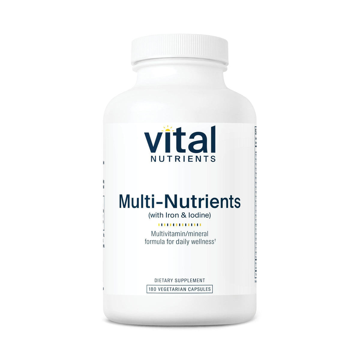 Vital Nutrients Multi-Nutrients fer et iode – capsules faciles à prendre