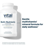 Vital Nutrients Multi-Nutrients : capsules faciles à avaler dans la routine bien-être.
