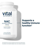Vital Nutrients NAC 600mg – prise quotidienne discrète et neutre en goût.