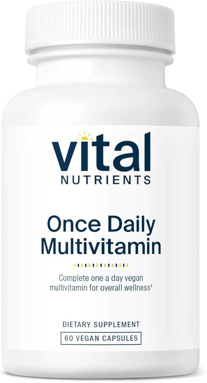Emballage Vital Nutrients Once Daily, présentation compacte et pratique pour le quotidien.
