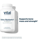 Prise quotidienne Vital Nutrients Osteo-Nutrients II, pratique et sans allergènes.