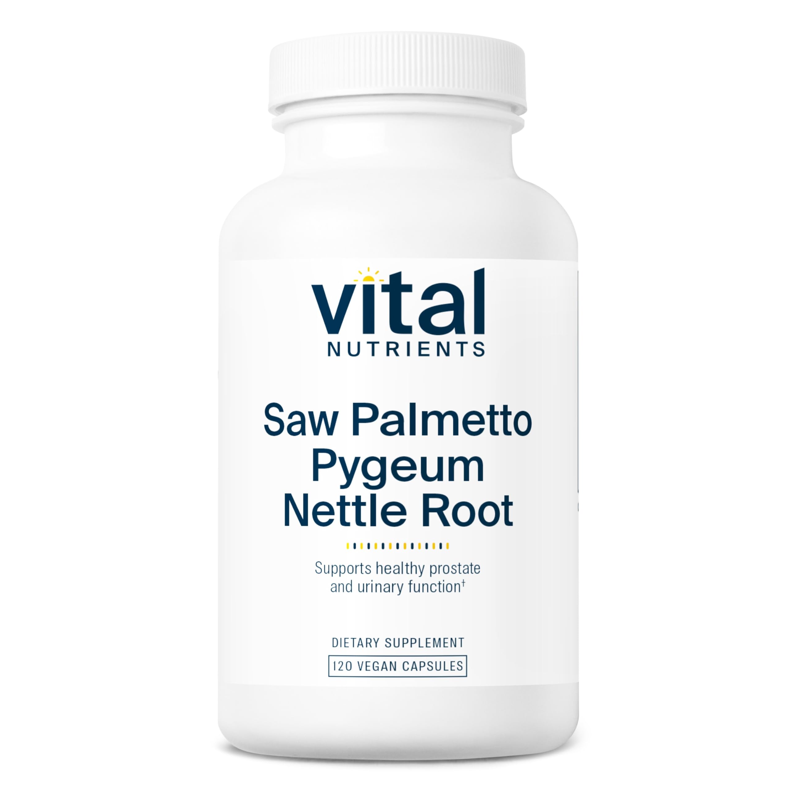 Vital Nutrients Palmier-nain-ortie-pygeum-capsules pour le confort urinaire
