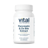 Vital Nutrients Pancrétine et Bile Ox - flacon pratique pour digestion après repas