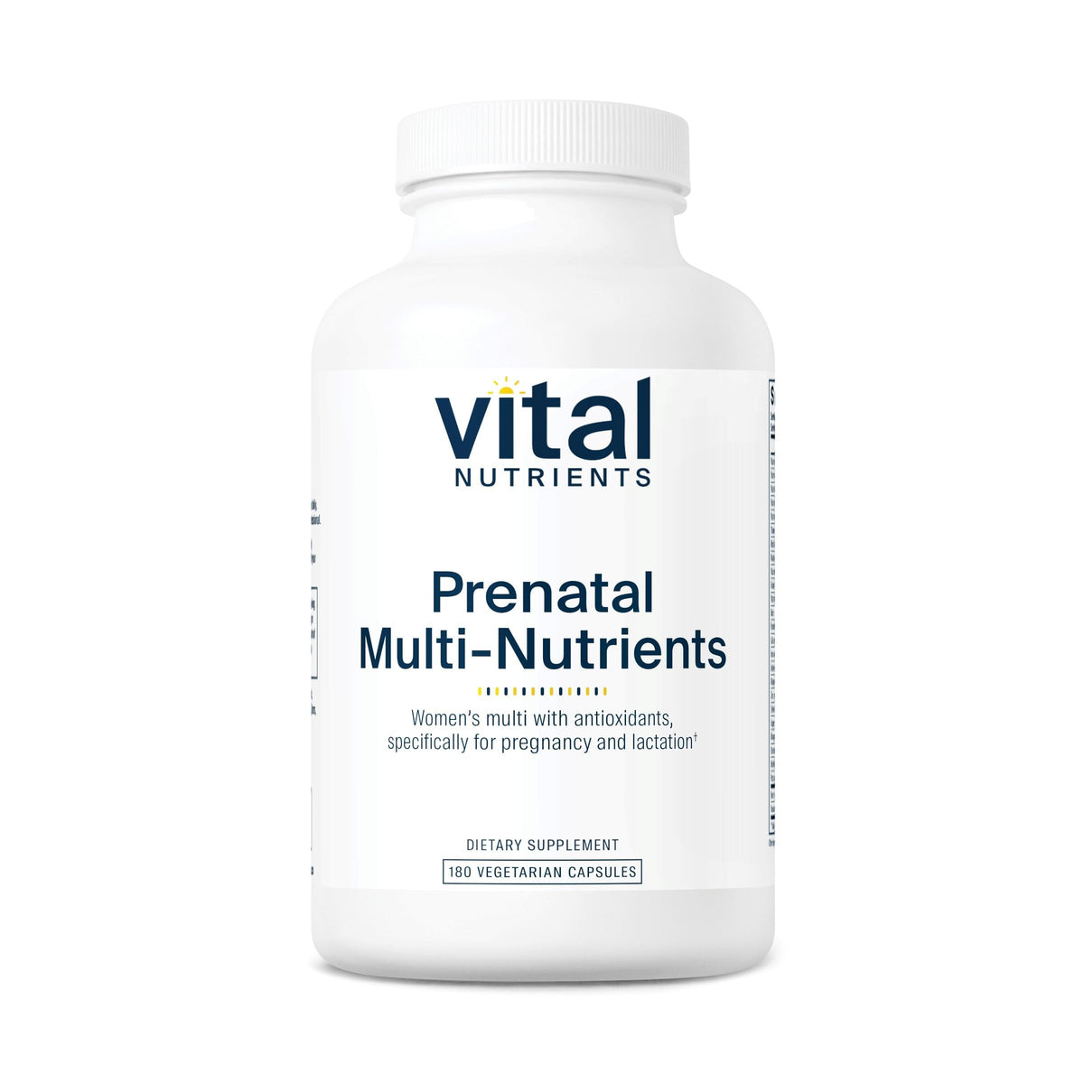 Vital Nutrients Pré-natal: capsules; soutien nutritionnel quotidien pendant la grossesse