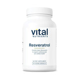 Bouteille Vital Nutrients Résveratrol prête à l’emploi pour la santé générale.