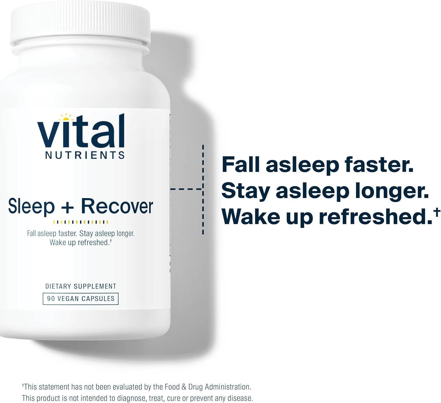 Vital Nutrients Sleep + Recover: ingrédients clés mélatonine et ashwagandha pour le sommeil