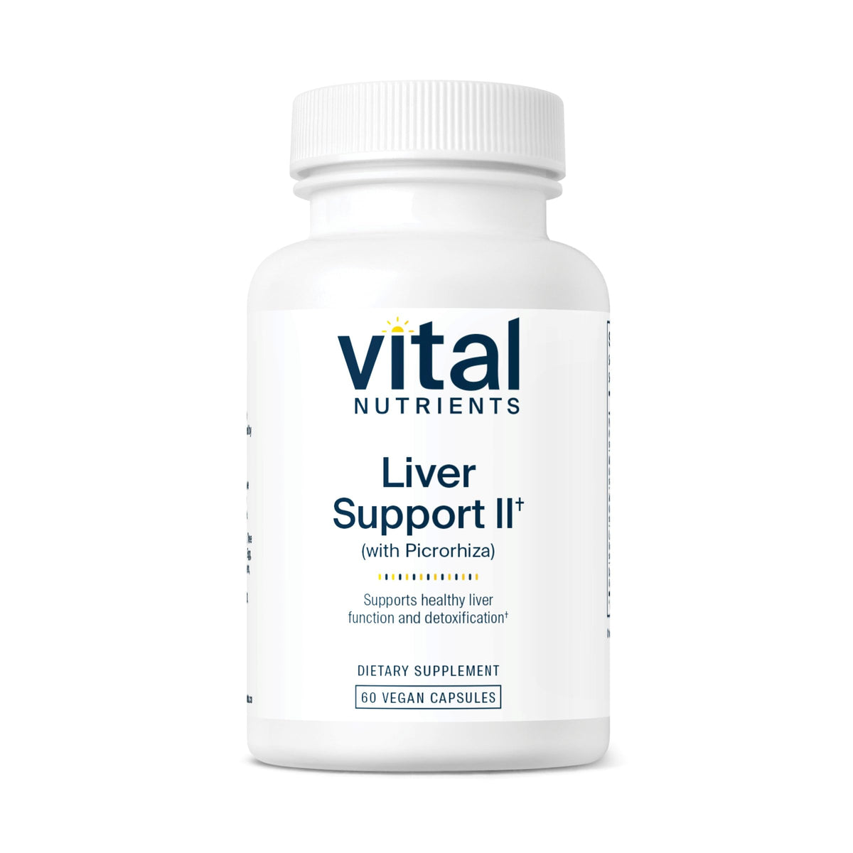 Vital Nutrients Soutien Hépatique II — bouteille montrant le complément pour soutenir la fonction hépatique